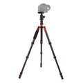Triopo GT-2505x8.C Adjustable Portable Carbon Fiber Tripod with B-1 Aluminum Ball Head for Canon Nikon Sony DSLR Camera, GT-2505x8.C (Black), GT-2505x8.C (Gold)