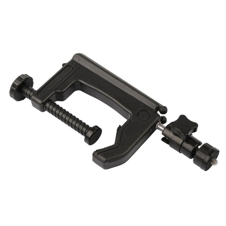 Desktop Clamp Holder with Tripod Adapter for GoPro, Insta360, DJI & Action Cameras, 1-6 cm