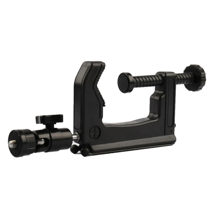 Desktop Clamp Holder with Tripod Adapter for GoPro, Insta360, DJI & Action Cameras, 1-6 cm