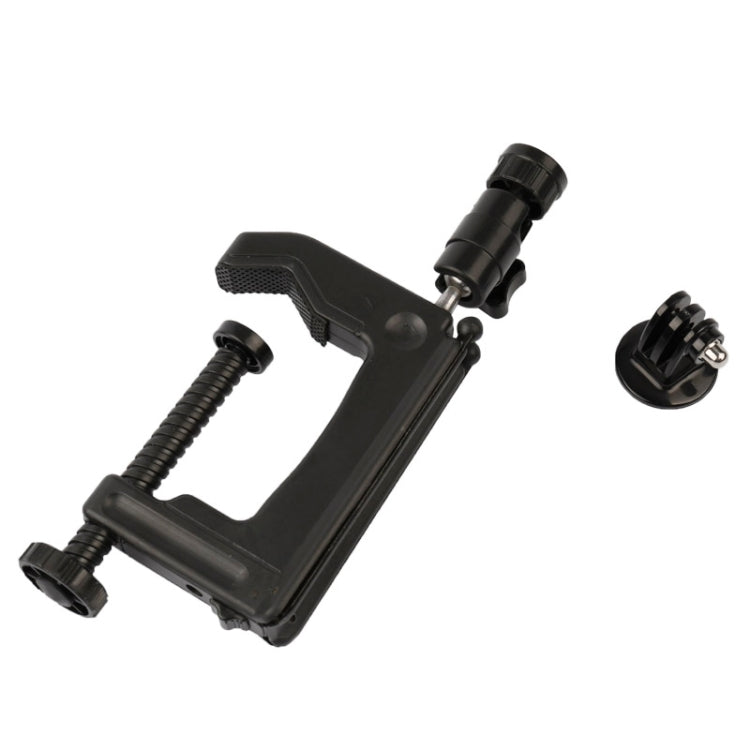 Desktop Clamp Holder with Tripod Adapter for GoPro, Insta360, DJI & Action Cameras, 1-6 cm
