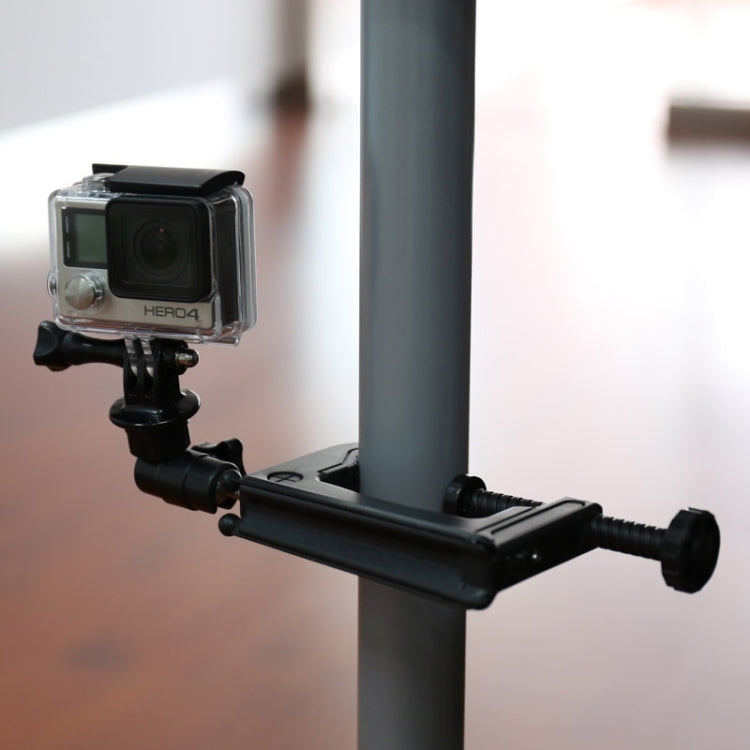 Desktop Clamp Holder with Tripod Adapter for GoPro, Insta360, DJI & Action Cameras, 1-6 cm