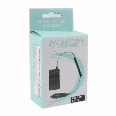 Digital Camera Battery Car Charger for Canon BP718 / BP727, BP718