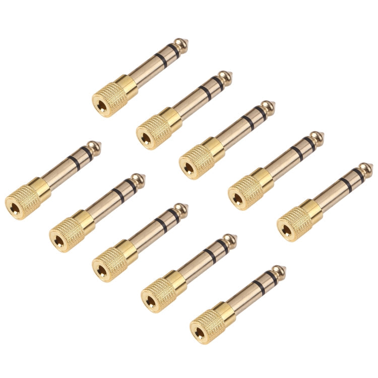 6.35mm Male to 3.5mm Female Audio Jack Adapters (10 Pcs in One Package, the Price is for 10 Pcs), 6.35mm Male to 3.5mm Female