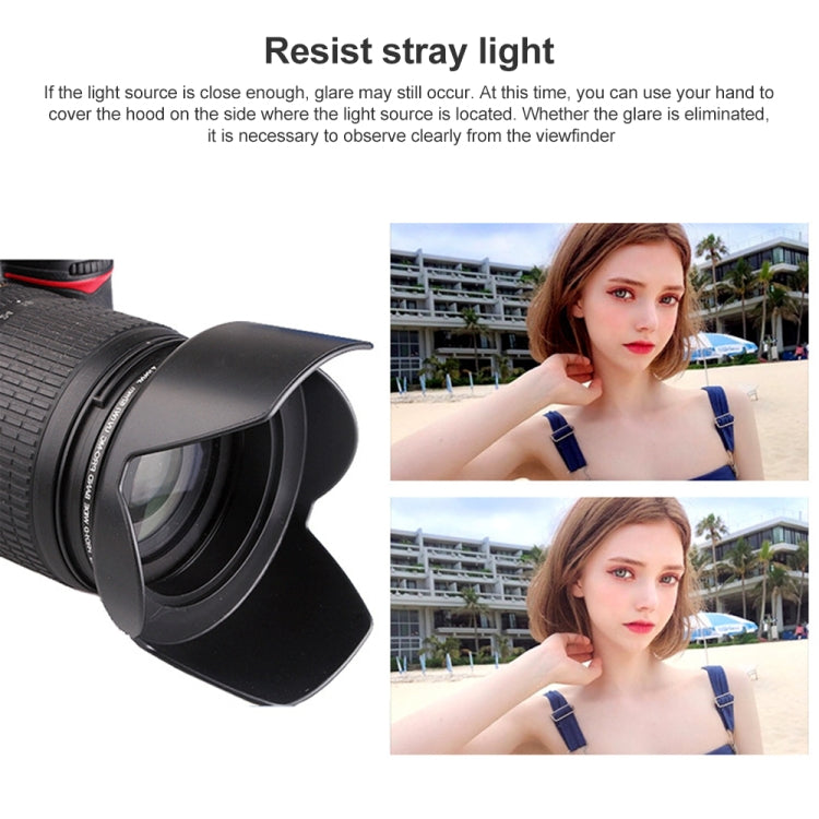 58mm Lens Hood for Cameras(Screw Mount), 58mm