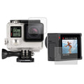 Ultra Clear LCD Screen Protector + Housing Glass Lens Protector Film for GoPro HERO4 Silver Camera, HERO4 Silver