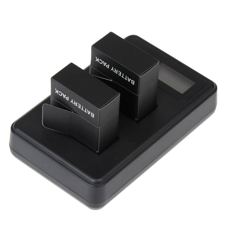 GP158-B LCD Screen Dual Batteries Charger for GoPro HERO3+ /3 (AHDBT-301, AHDBT-302), Displays Charging Capacity