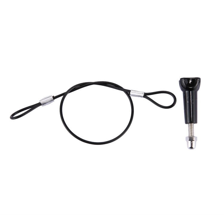 Stainless Steel Lanyard / Tether with Screw for GoPro HERO11 Black/HERO10 Black / HERO9 Black /HERO8 Black /7 /6/ 5 /5 Session /4 /3+ /3 /2 /1(Black)