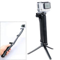 3-Way Multi Function Extendable Monopod Tripod Folding Rotating Arm Camera Handle for DJI, Insta360, GoPro and Other Action Cameras, 3-Way Monopod