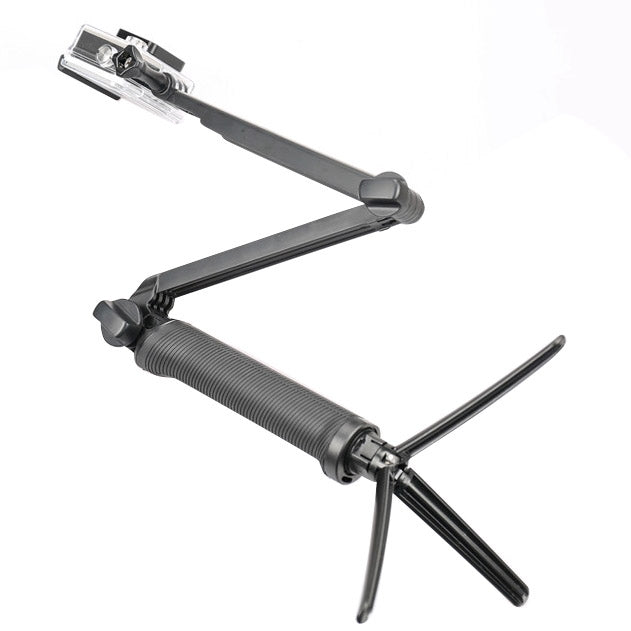 3-Way Multi Function Extendable Monopod Tripod Folding Rotating Arm Camera Handle for DJI, Insta360, GoPro and Other Action Cameras, 3-Way Monopod