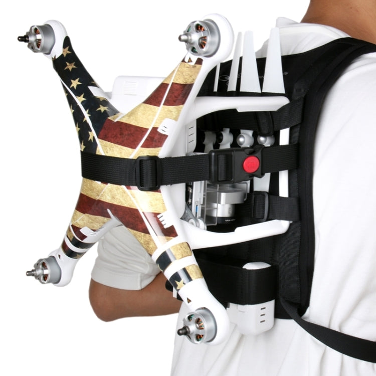 Shoulder Backpack for DJI Phantom 1/2/3/4 & Vision+ with Neck Strap, Holds Quadcopter, Remote, Battery, and Propellers (Black)