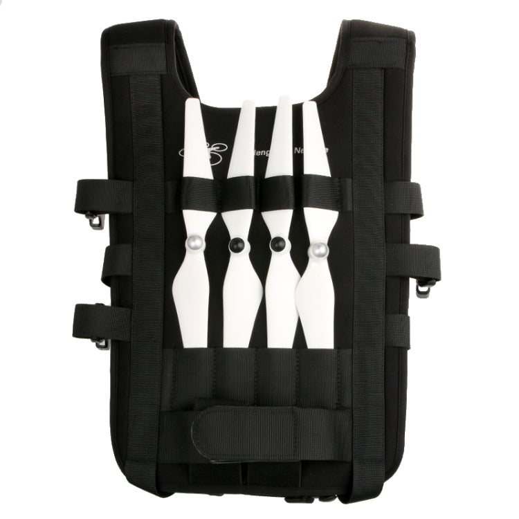 Shoulder Backpack for DJI Phantom 1/2/3/4 & Vision+ with Neck Strap, Holds Quadcopter, Remote, Battery, and Propellers (Black)