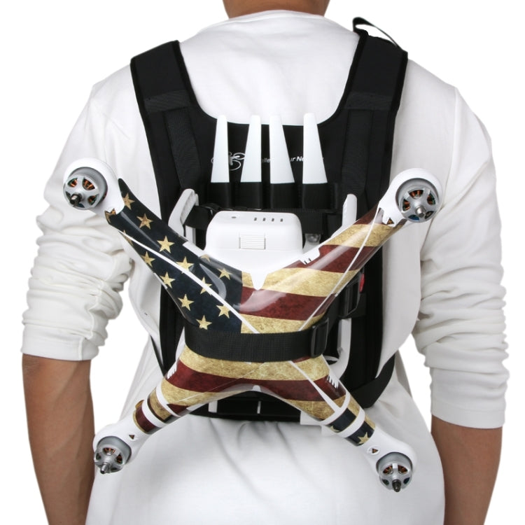 Shoulder Backpack for DJI Phantom 1/2/3/4 & Vision+ with Neck Strap, Holds Quadcopter, Remote, Battery, and Propellers (Black)