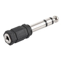 6.35mm Male to 3.5mm Stereo Jack Adaptor Socket Adapter, 6.35mm Male to 3.5mm Female