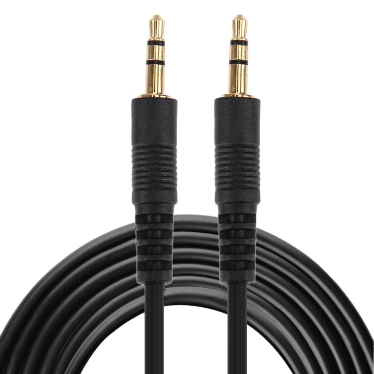 Aux Cable, 3.5mm Male Mini Plug Stereo Audio Cable, Length: 3m (Black + Gold Plated Connector), Length: 3m Black, (Gold Plated)