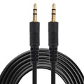 Aux Cable, 3.5mm Male Mini Plug Stereo Audio Cable, Length: 3m (Black + Gold Plated Connector), Length: 3m Black, (Gold Plated)