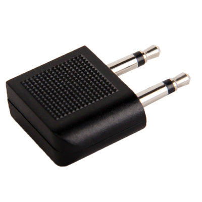 3.5mm Airplane Headphone Socket Adapter, 3.5mm Female to Dual 3.5mm Male, 3.5mm Female to Dual 3.5mm Male (Gold)