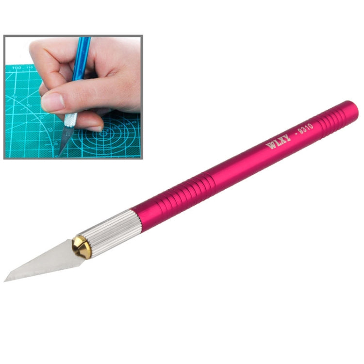 WLXY-9310, WLXY Tool Precision Knife with Replaceable Blade for Mat Carving / Scoring / Trimming, OAL: 145mm, Size: 121mm x 6mm Diameter, WLXY-9310, WLXY-9310 Purple, WLXY-9310 Blue