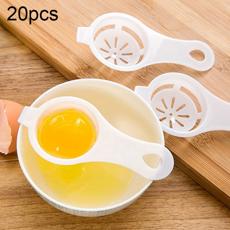 20pcs Separator for Egg White and Yolk, 1PCS(White)