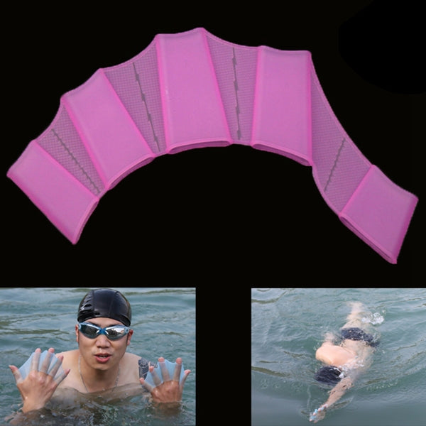 Silicone Swimming Web Fins Hand Flippers Training Gloves, S, Size: S Green, Size: S Blue, Size: S Magenta