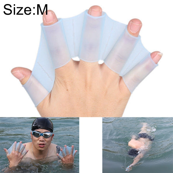 Silicone Swimming Web Fins Hand Flippers Training Gloves, M, Size: M Green, Size: M Blue, Size: M Magenta