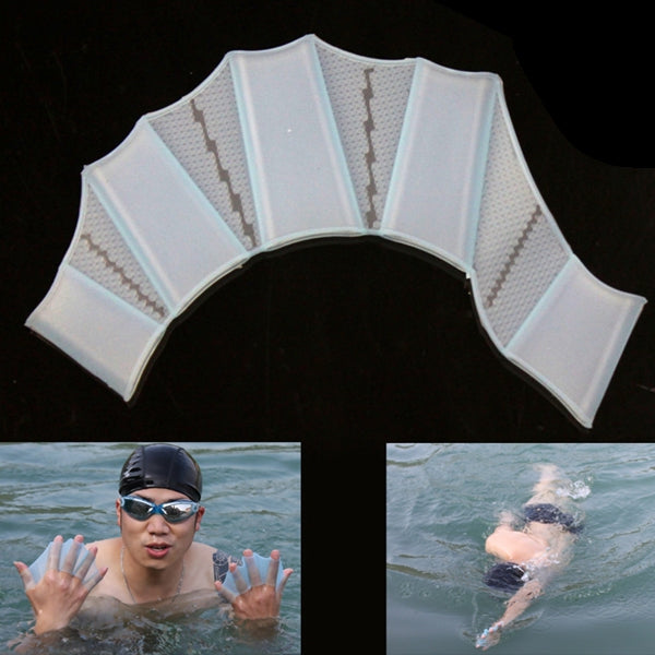 Silicone Swimming Web Fins Hand Flippers Training Gloves, M, Size: M Green, Size: M Blue, Size: M Magenta