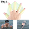 Silicone Swimming Web Fins Hand Flippers Training Gloves, L, Size: L Green, Size: L Blue, Size: L Magenta