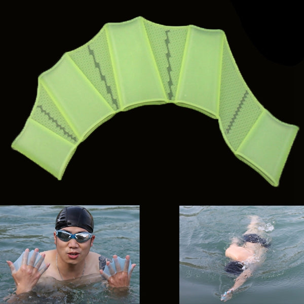 Silicone Swimming Web Fins Hand Flippers Training Gloves, L, Size: L Green, Size: L Blue, Size: L Magenta