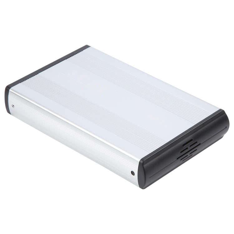 3.5 inch HDD External Case, Support IDE Hard Drive, EU Plug (Silver)