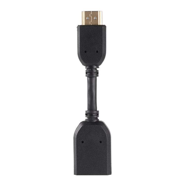 10cm HDMI 19 Pin Male to HDMI 19 Pin Female (AM-AF) Connector Adapter Cable(Black)