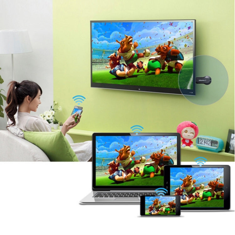 MiraScreen WiFi Display Dongle / Miracast Airplay DLNA Display Receiver Dongle(Black)