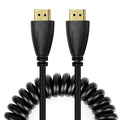 1.4 Version, Gold Plated 19 Pin HDMI Male to HDMI Male Coiled Cable, Support 3D / Ethernet, Length: 60cm (can be extended up to 2m), HDMI AM to AM