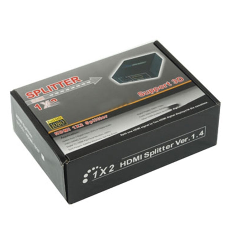 V1.3 1x2 HDMI Splitter(Black)