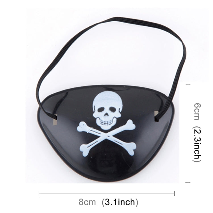 Halloween Props Plastic Pirate Eye Patches, Random Pattern Delivery, Pirate Eye Patches