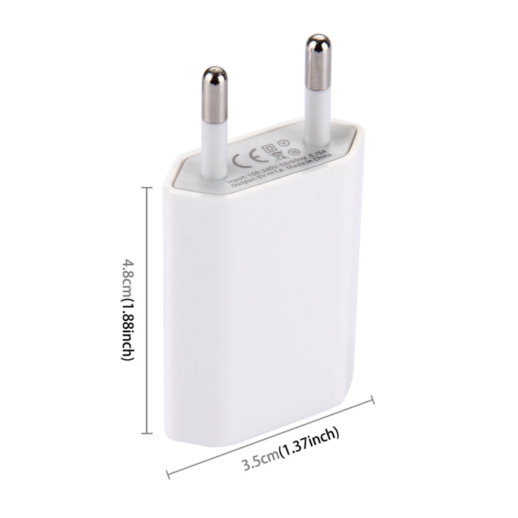 5V / 1A Single USB Port Charger Travel Charger, EU Plug, US Plug White, EU Plug Blue, EU Plug Black, EU Plug Magenta, EU Plug Dark Blue, EU Plug (Green), EU Plug Orange, EU Plug White