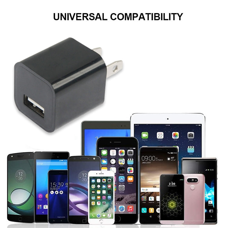 US Plug USB Charger(Black)