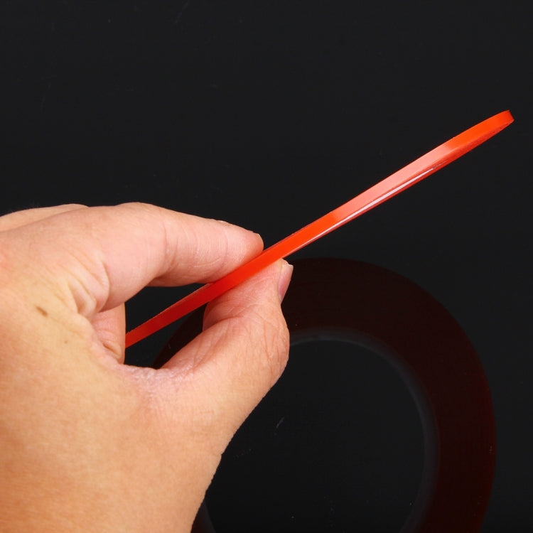 3mm Width Double Sided Adhesive Sticker Tape for iPhone / Samsung / HTC Mobile Phone Touch Panel Repair,  Length: 25m (Red), Width: 3mm(Red)