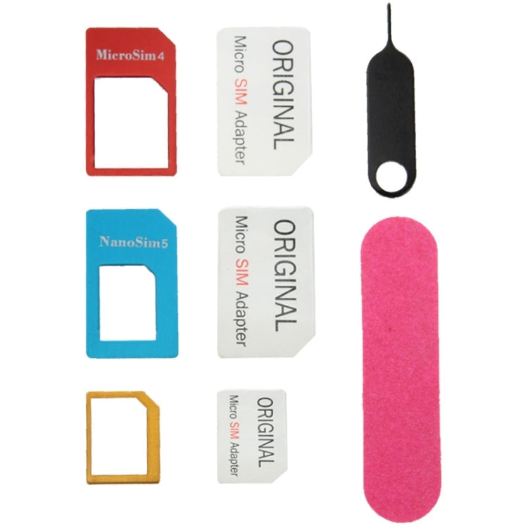 Nano SIM to Micro SIM Card Adapter + Nano SIM to Standard SIM Card Adapter + Micro SIM to Standard SIM Card Adapter + Sim Card Tray Holder Eject Pin Key Tool with Double Sided Tape for iPhone 5 & 5S, iPhone 4 & 4S, 3GS / 3G                             ...