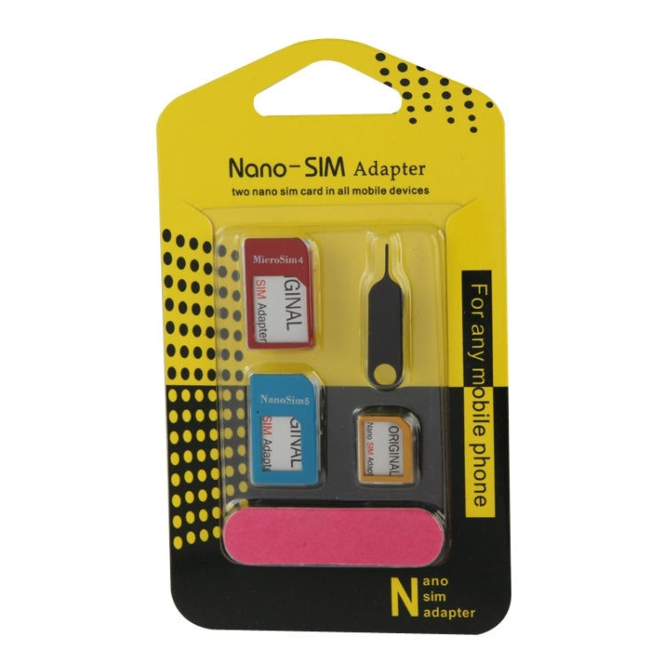 Nano SIM to Micro SIM Card Adapter + Nano SIM to Standard SIM Card Adapter + Micro SIM to Standard SIM Card Adapter + Sim Card Tray Holder Eject Pin Key Tool with Double Sided Tape for iPhone 5 & 5S, iPhone 4 & 4S, 3GS / 3G                             ...