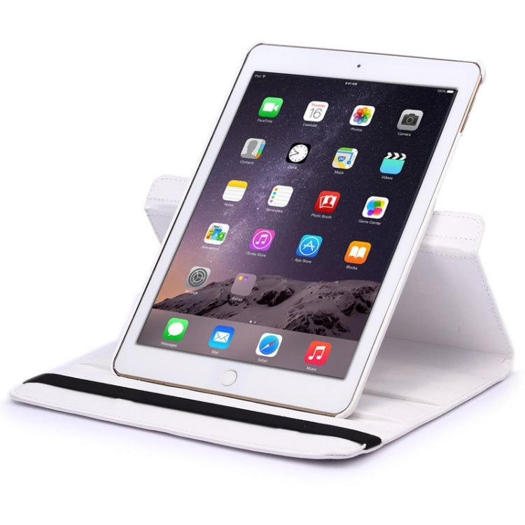 360 Degree Rotation Litchi Texture Flip Leather Case with 2 Gears Holder for iPad Air 2, For iPad Air 2