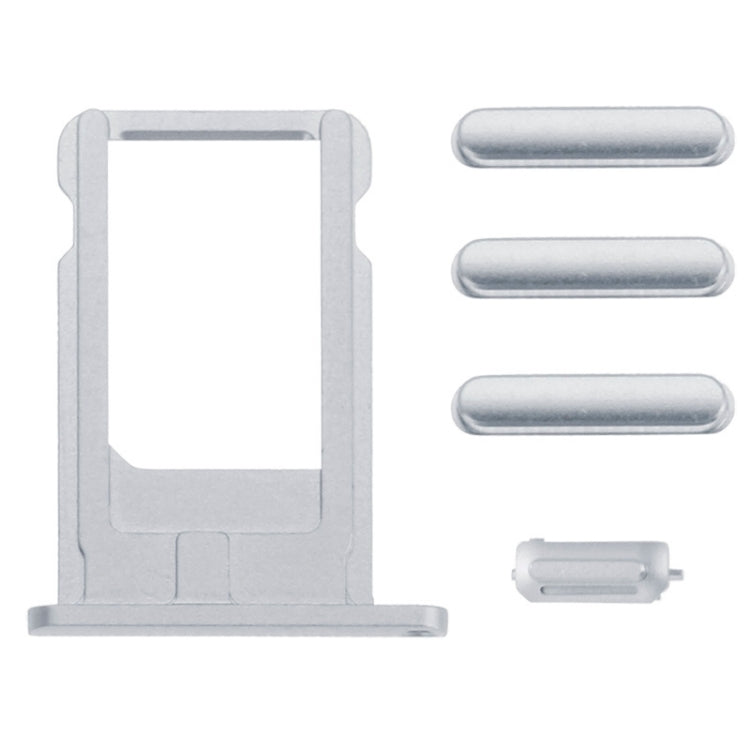 Full Assembly  Housing Cover for iPhone 6, Including Back Cover & Card Tray & Volume Control Key & Power Button & Mute Switch Vibrator Key, For 6, For iPhone 6(with side kyes)