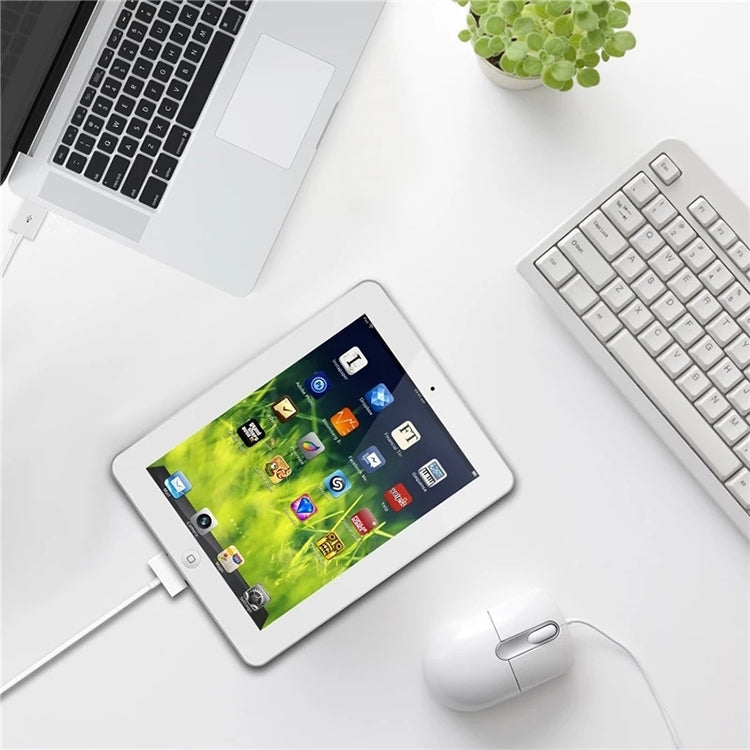 30 Pin Male to USB Male Charging & Data Sync Cable for iPad / 2 / 3, iPhone 4 & 4s, iPod Nano, iPod Touch, Length: 1m, USB to 30 Pin