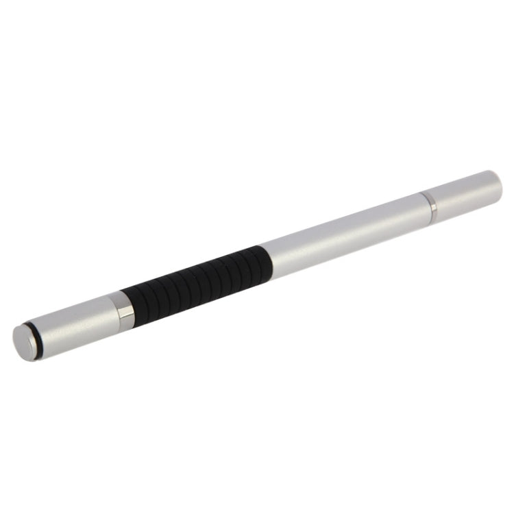 2 in 1 Stylus Touch Pen + Ball Pen for iPhone 6 & 6 Plus / 5 & 5S & 5C, iPad Air 2 / iPad mini 1 / 2 / 3 / New iPad (iPad 3) / iPad and All Capacitive Touch Screen(Silver)