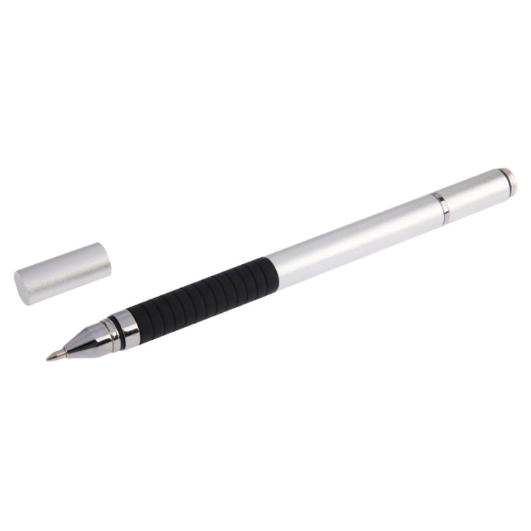 2 in 1 Stylus Touch Pen + Ball Pen for iPhone 6 & 6 Plus / 5 & 5S & 5C, iPad Air 2 / iPad mini 1 / 2 / 3 / New iPad (iPad 3) / iPad and All Capacitive Touch Screen(Silver)