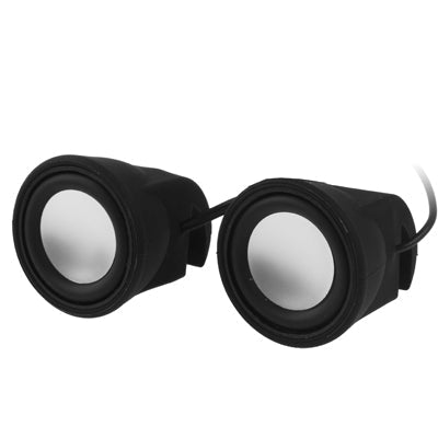 3.5mm Stereo Silicone Mini Mobile Clip Speaker for New iPad (iPad 3) / iPad 2 / iPhone 4 & 4S / Tablet PC / Laptop, Black(Black)