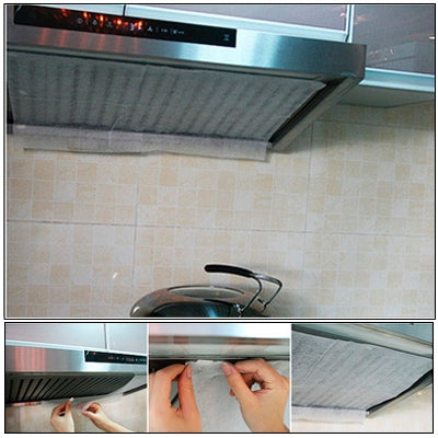 45 x 60cm Kitchen Exhaust Fan Air Filter Oil Smoke Dust Filter with Magic Tape, Dust Filter