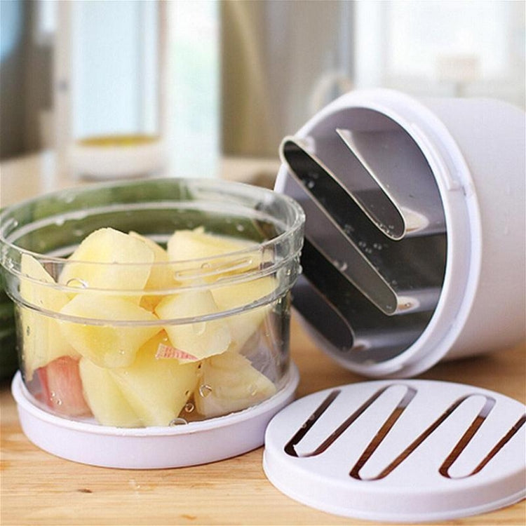 Stainless Steel Onion Cutting Instrument / Ginger Garlic Cutter, Size: 22x8x8cm, Random Color Delivery