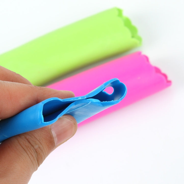 5 PCS Soft Resin Tube Shaped Reusable Magic Handheld Rolling Garlic Peeler Kitchen Tools (Random Color Delivery)