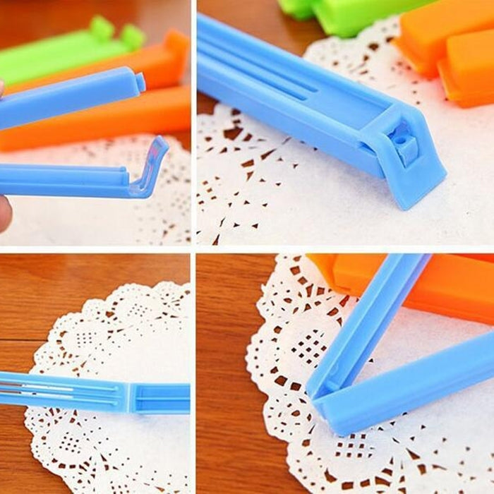 6pcs Food Storage Bag Sealing Clips Sealer Food Clip, 6 PCS