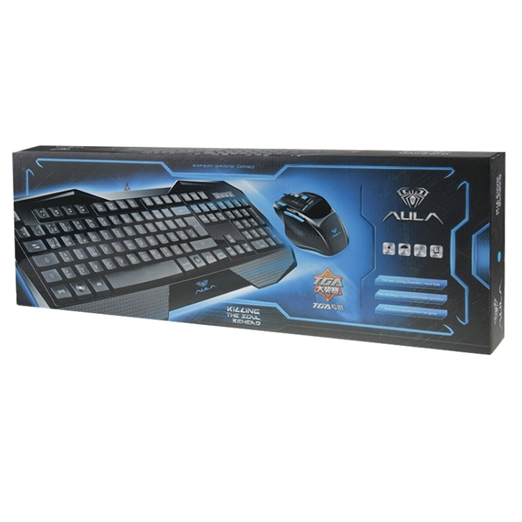 Aula Killing Soul Behead Series USB Keyboard & 7D Mouse Combo, German Layout, Backlight