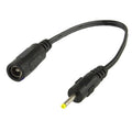 5.5 x 2.1mm DC Female to 2.5 x 0.7mm DC Male Power Connector Cable for Laptop Adapter, Length: 18cm, 2.5 x 0.7mm Male